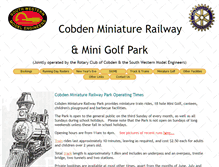 Tablet Screenshot of cobdenminiaturerail.org.au